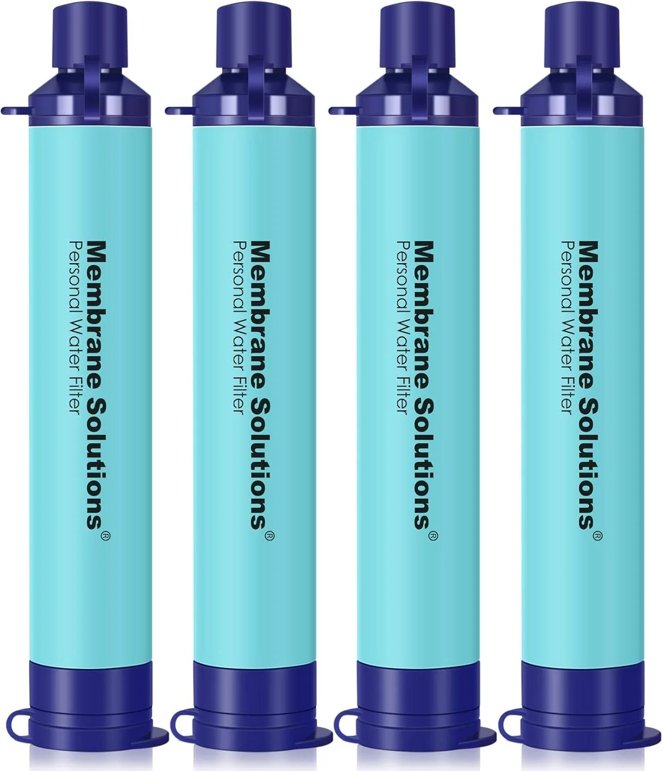 Membrane Solutions Portable Water Filter Straw (4-Pack)