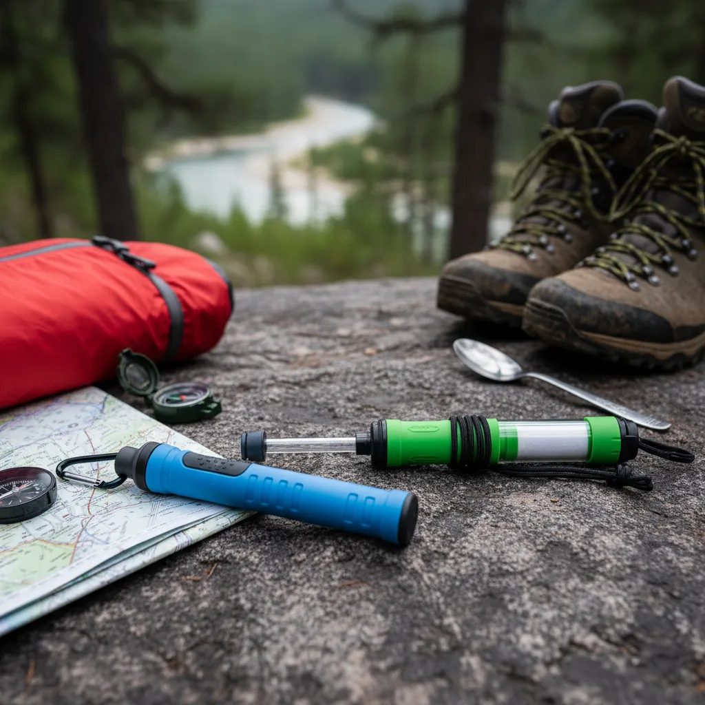 Timain 4-Stage Water Filter Straw (2-Pack) vs Membrane Solutions Portable Water Filter Straw