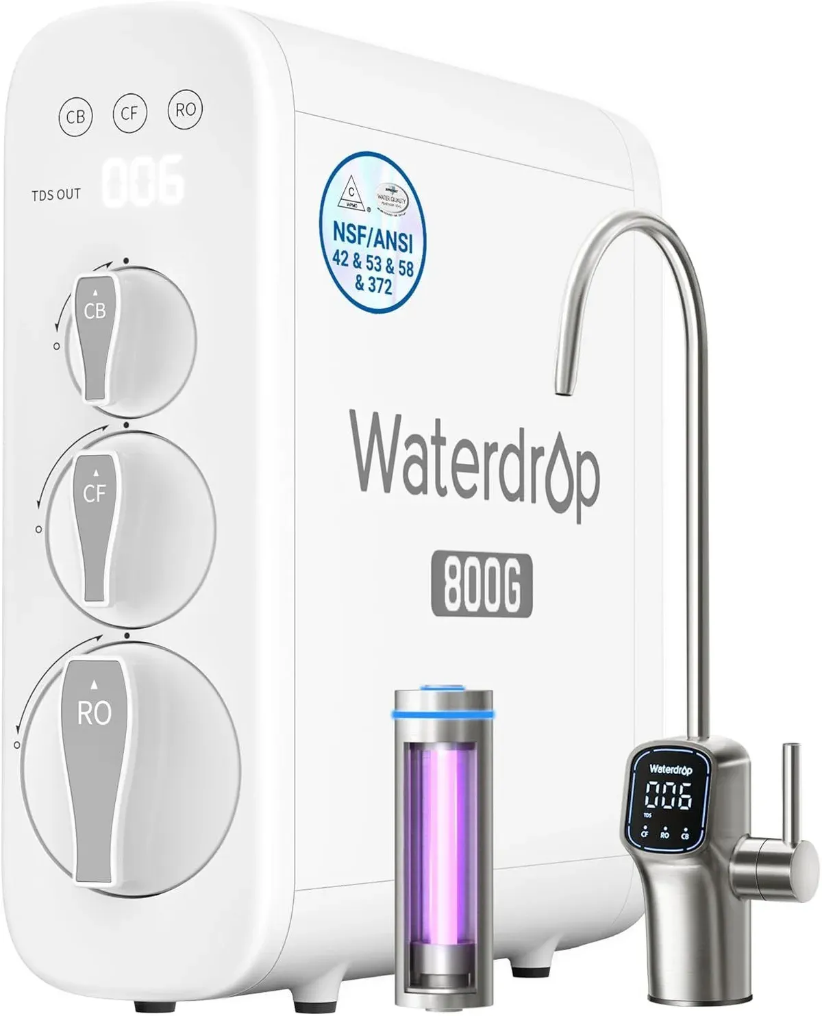 Waterdrop G3P800 Reverse Osmosis System 800 GPD